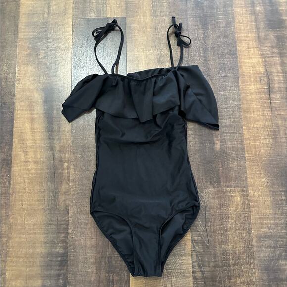 Albion Fit The Wave Midnight Black One-Piece Swimsuit Size XS - Picture 1 of 6